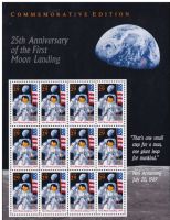 Scott 2841<br />$3.48 | Moon Landing<br />Souvenir Sheet of 12<br /><span class=quot;smallerquot;>(reference or stock image)</span>