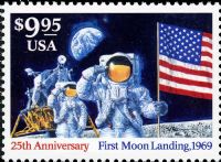 Scott 2842<br />$9.95 Landing on the Moon<br />Pane Single<br /><span class=quot;smallerquot;>(reference or stock image)</span>