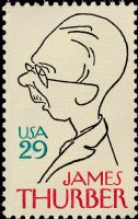 Scott 2862<br />29c James Thurber<br />Pane Single<br /><span class=quot;smallerquot;>(reference or stock image)</span>