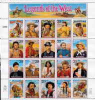 Scott 2869<br />29c Legends of the West<br />Pane of 20 #2869a-2869t (20 designs)<br /><span class=quot;smallerquot;>(reference or stock image)</span>