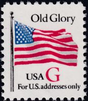 Scott 2882<br />(32c) Rate Change Red G-Old Glory<br />Pane Single<br /><span class=quot;smallerquot;>(reference or stock image)</span>