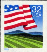 Scott 2919<br />32c Flag Over Field (ATM)<br />Automated Teller Machine Pane Single<br /><span class=quot;smallerquot;>(reference or stock image)</span>