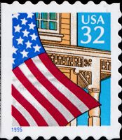 Scott 2920<br />32c Flag Over Porch (VB / CB / MDI)<br />Convertible Booklet Single<br /><span class=quot;smallerquot;>(reference or stock image)</span>