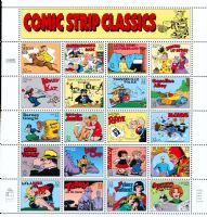 Scott 3000<br />32c Comic Strip Classics<br />Pane of 20 #3000a-3000t (20 designs)<br /><span class=quot;smallerquot;>(reference or stock image)</span>