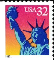 Scott 3122E<br />32c Statue of Liberty<br />Convertible Booklet/Booklet Pane Single; Grainy Tag<br /><span class=quot;smallerquot;>(reference or stock image)</span>