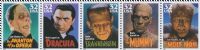 Scott 3168-3172<br />32c Classic Movie Monsters<br />Pane Horizontal Strip of 5 #3172a (4 designs)<br /><span class=quot;smallerquot;>(reference or stock image)</span>