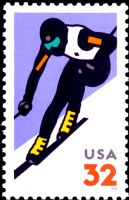 Scott 3180<br />32c Alpine Skiing<br />Pane Single<br /><span class=quot;smallerquot;>(reference or stock image)</span>