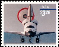 Scott 3261<br />$3.20 Priority Mail: Space Shuttle Landing<br />Pane Single<br /><span class=quot;smallerquot;>(reference or stock image)</span>