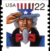Scott 3263<br />(22c) Rate Change - Uncle Sam<br />Coil Single<br /><span class=quot;smallerquot;>(reference or stock image)</span>