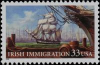 Scott 3286<br />33c Irish Immigration<br />Pane Single<br /><span class=quot;smallerquot;>(reference or stock image)</span>