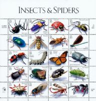 Scott 3351<br />33c Insects and Spiders<br />Pane of 20<br /><span class=quot;smallerquot;>(reference or stock image)</span>