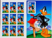 Scott 3306<br />33c Daffy Duck<br />Pane of 10<br /><span class=quot;smallerquot;>(reference or stock image)</span>