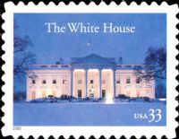 Scott 3445<br />33c White House<br />Pane Single<br /><span class=quot;smallerquot;>(reference or stock image)</span>
