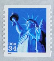Scott 3466<br />34c Statue of Liberty - 2001 Date (Coil)<br />Coil Single<br /><span class=quot;smallerquot;>(reference or stock image)</span>