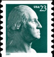 Scott 3475A<br />23c George Washington - 2001 Date - Green<br />Coil Single<br /><span class=quot;smallerquot;>(reference or stock image)</span>