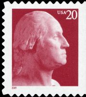 Scott 3483<br />20c George Washington - 2001 Date - Magenta (VB / CB)<br />Booklet / Convertible Booklet Single<br /><span class=quot;smallerquot;>(reference or stock image)</span>