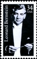 Scott 3521<br />34c Leonard Bernstein<br />Pane Single<br /><span class=quot;smallerquot;>(reference or stock image)</span>