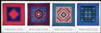 Scott 3524-3527<br />34c Amish Quilts<br />Pane Horizontal Strip of 4 #3527a (4 designs)<br /><span class=quot;smallerquot;>(reference or stock image)</span>