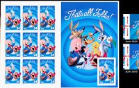 Scott 3535<br />34c Porky Pig That's all Folks<br />Pane of 10<br /><span class=quot;smallerquot;>(reference or stock image)</span>