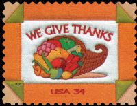 Scott 3546<br />34c We Give Thanks<br />Pane Single<br /><span class=quot;smallerquot;>(reference or stock image)</span>
