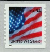 Scott 3550A<br />34c United We Stand<br />Coil Single<br /><span class=quot;smallerquot;>(reference or stock image)</span>