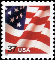 Scott 3629F<br />37c Flag - 2002 Date<br />Pane Single<br /><span class=quot;smallerquot;>(reference or stock image)</span>