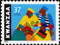 Scott 3673<br />37c Kwanzaa (Reprint #3175-1997)<br />Pane Single<br /><span class=quot;smallerquot;>(reference or stock image)</span>