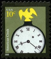 Scott 3757<br />10c American Clock - 2003 Date<br />Pane Single (APU)<br /><span class=quot;smallerquot;>(reference or stock image)</span>