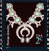 Scott 3758B<br />2c Navajo Jewelry - 2011 Date (Coil)<br />Coil Single<br /><span class=quot;smallerquot;>(reference or stock image)</span>
