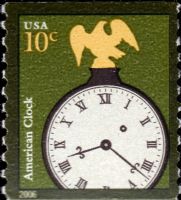Scott 3762<br />10c American Clock - 2006 Date (Coil)<br />Coil Single<br /><span class=quot;smallerquot;>(reference or stock image)</span>
