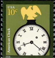Scott 3763a<br />10c American Clock - 2008 Date<br />Coil Single<br /><span class=quot;smallerquot;>(reference or stock image)</span>