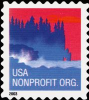 Scott 3785<br />(5c) Sea Coast - NONPROFIT ORG - Black 2003 Date<br />Coil Single<br /><span class=quot;smallerquot;>(reference or stock image)</span>