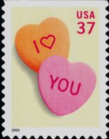 Scott 3833<br />37c Love: Candy Hearts<br />Convertible Booklet Single<br /><span class=quot;smallerquot;>(reference or stock image)</span>
