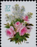 Scott 3836<br />37c Wedding: Flowers (CB)<br />Convertible Booklet Single<br /><span class=quot;smallerquot;>(reference or stock image)</span>