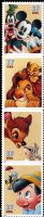 Scott 3865-3868<br />37c The Art of Disney - Friends<br />Pane Vertical Strip of 4 #3868a (4 designs)<br /><span class=quot;smallerquot;>(reference or stock image)</span>