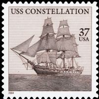 Scott 3869<br />37c USS Constellation<br />Pane Single<br /><span class=quot;smallerquot;>(reference or stock image)</span>