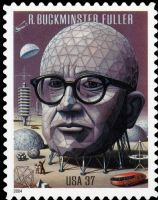 Scott 3870<br />37c R. Buckminster Fuller <br />Pane Single<br /><span class=quot;smallerquot;>(reference or stock image)</span>
