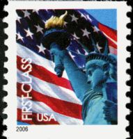 Scott 3967<br />(39c) Rate Change - Flag and Liberty<br />Coil Single<br /><span class=quot;smallerquot;>(reference or stock image)</span>
