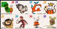 Scott 3987-3994<br />39c Childrens Book Animals<br />Pane Block of 8 #3994a (8 designs)<br /><span class=quot;smallerquot;>(reference or stock image)</span>