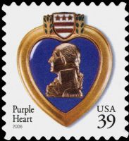 Scott 4032<br />39c Purple Heart - 2006 Date<br />Pane Single<br /><span class=quot;smallerquot;>(reference or stock image)</span>