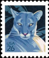 Scott 4137<br />26c Florida Panther<br />Pane Single Perf 11¼ x 11<br /><span class=quot;smallerquot;>(reference or stock image)</span>