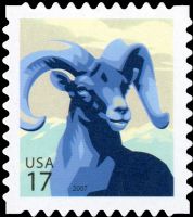 Scott 4138<br />17c Big Horn Sheep<br />Pane Single<br /><span class=quot;smallerquot;>(reference or stock image)</span>