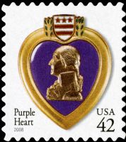 Scott 4264<br />42c Purple Heart - 2008 Date [Reprint #3784 - 2003]<br />Pane Single<br /><span class=quot;smallerquot;>(reference or stock image)</span>