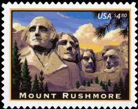 Scott 4268<br />$4.80 Priority Mail: Mount Rushmore<br />Pane Single<br /><span class=quot;smallerquot;>(reference or stock image)</span>