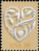Scott 4272<br />59c Wedding: Hearts<br />Pane Single<br /><span class=quot;smallerquot;>(reference or stock image)</span>