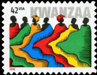 Scott 4373<br />42c Kwanzaa - 2008 Date (Reprint #3881 - 2004)<br />Pane Single<br /><span class=quot;smallerquot;>(reference or stock image)</span>