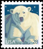 Scott 4387<br />28c Polar Bear<br />Pane Single<br /><span class=quot;smallerquot;>(reference or stock image)</span>