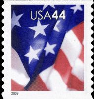 Scott 4392<br />44c American Flag - Pointed Corners (Coil)<br />Coil Single<br /><span class=quot;smallerquot;>(reference or stock image)</span>