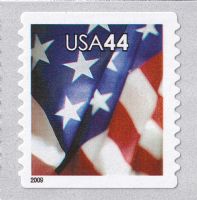 Scott 4395<br />44c American Flag - Round Corners (Coil)<br />Coil Single<br /><span class=quot;smallerquot;>(reference or stock image)</span>