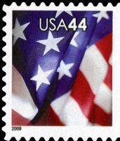 Scott 4396<br />44c American Flag (CB)<br />Convertible Booklet Single<br /><span class=quot;smallerquot;>(reference or stock image)</span>